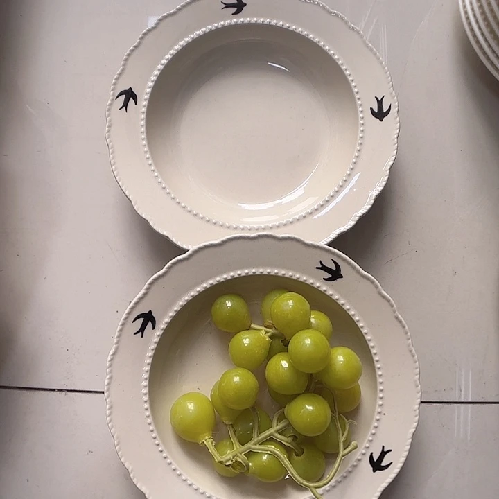 瓷片瑕疵特价陶瓷深盘