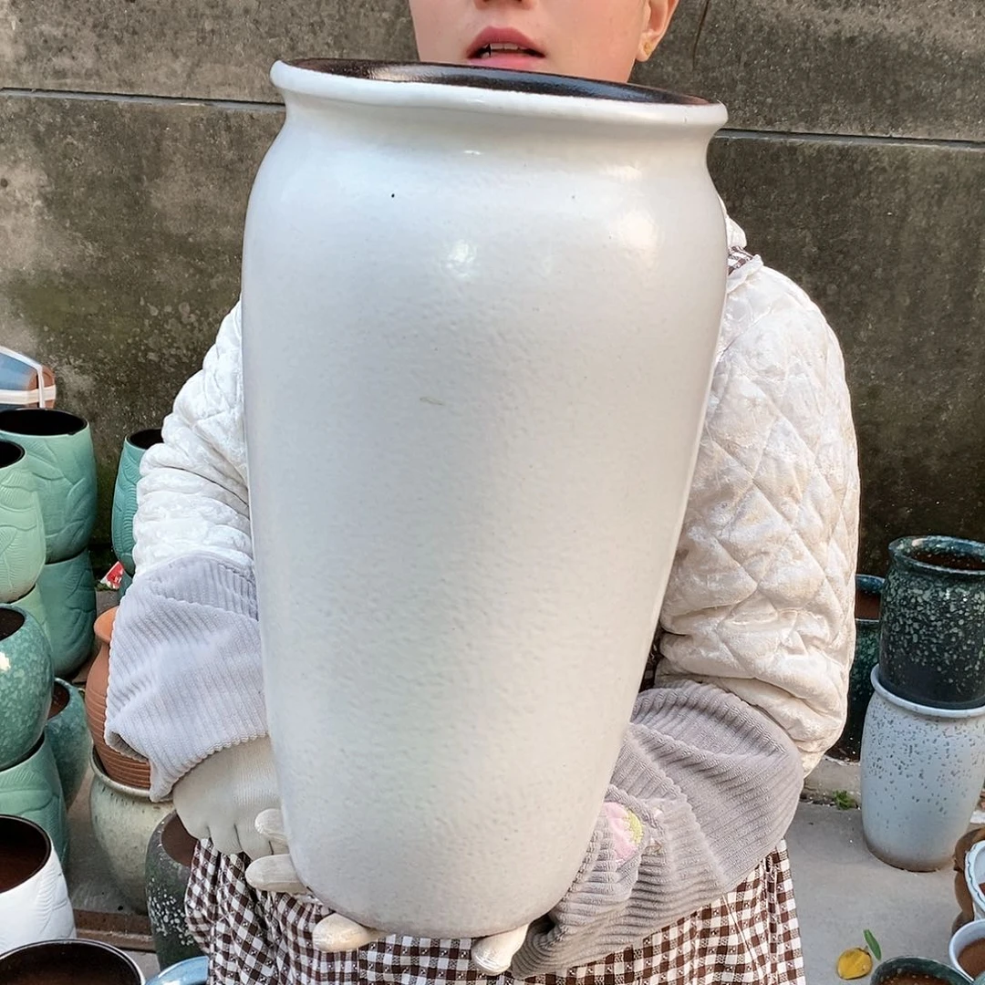 紫砂花盆正品口20高42