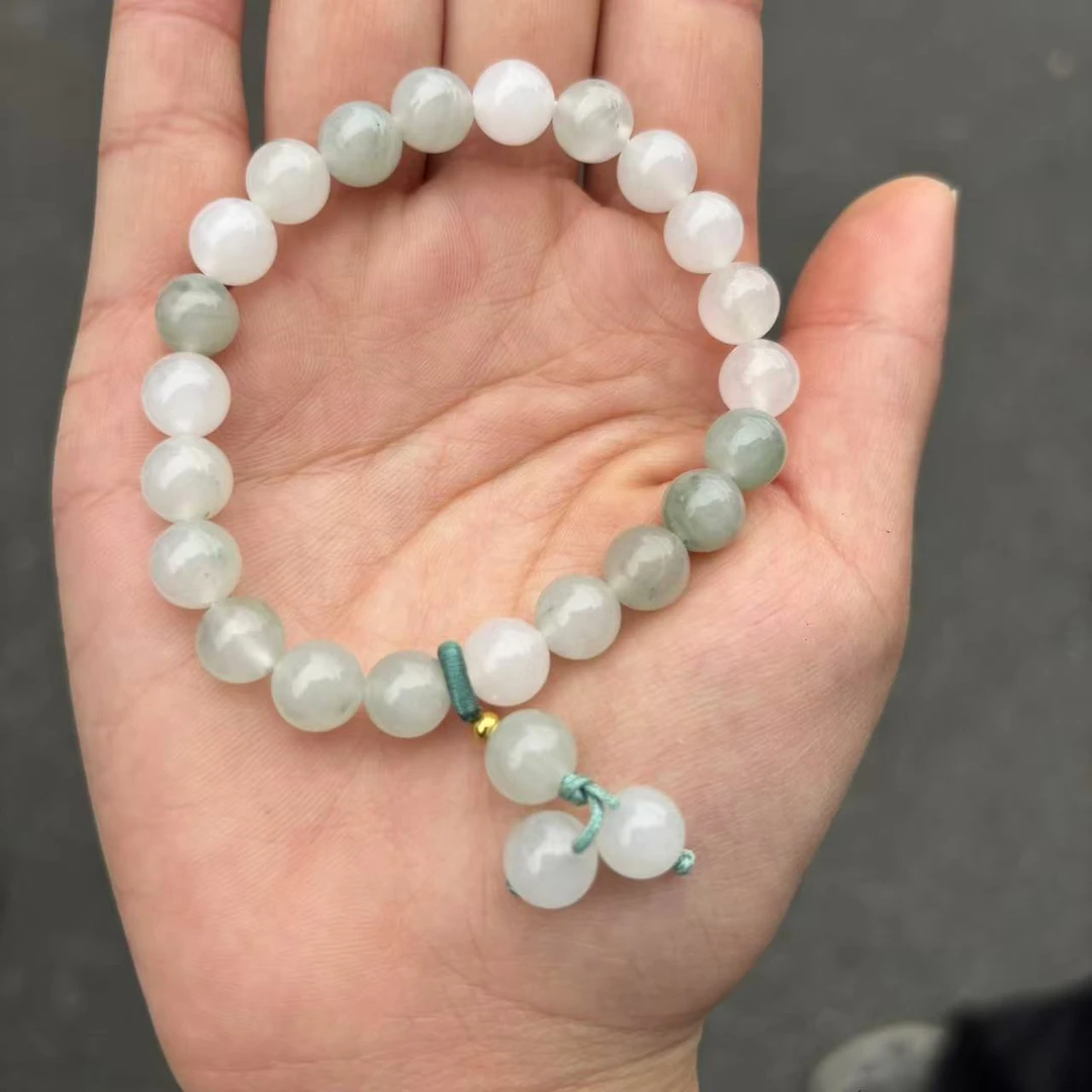 【天山翠手链】纯天然冰透玉石百搭时尚多样性发货 拍一发一