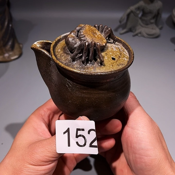 泥舍柴烧侘寂风茶器