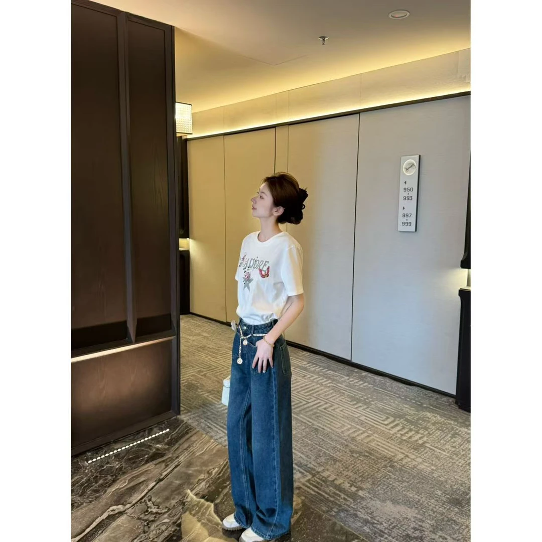 【思琦定制】2025年夏季新品女装时尚舒适短袖➕百搭高级感穿搭长裤