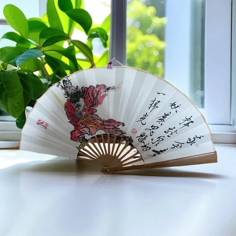 《人物系列》十寸创意中国国画扇面传统文玩折扇适合长辈