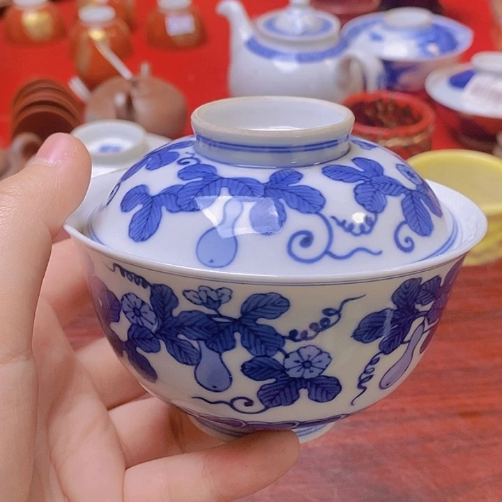 家用精美盖碗一客