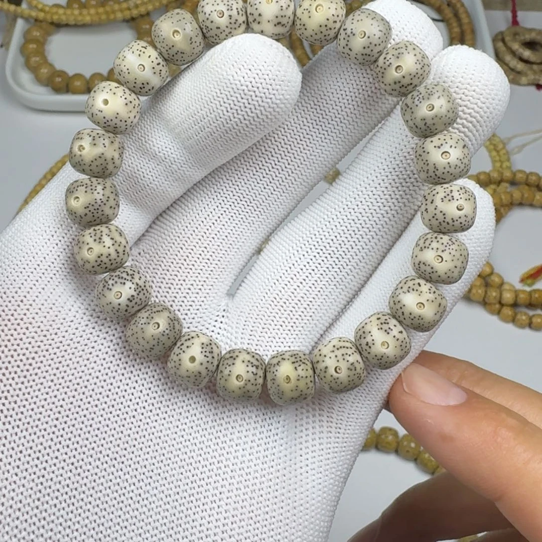 手串星月菩提石玉料10×9小细星