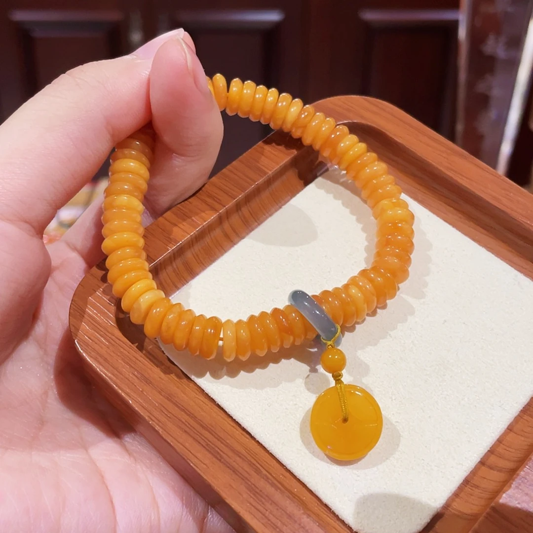 蜜蜡未镶嵌手链手串