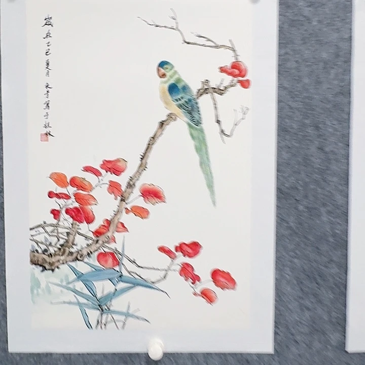 国画花鸟绘画作品