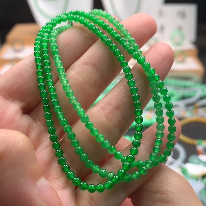 项链未镶嵌翡翠天然缅甸A货翡翠