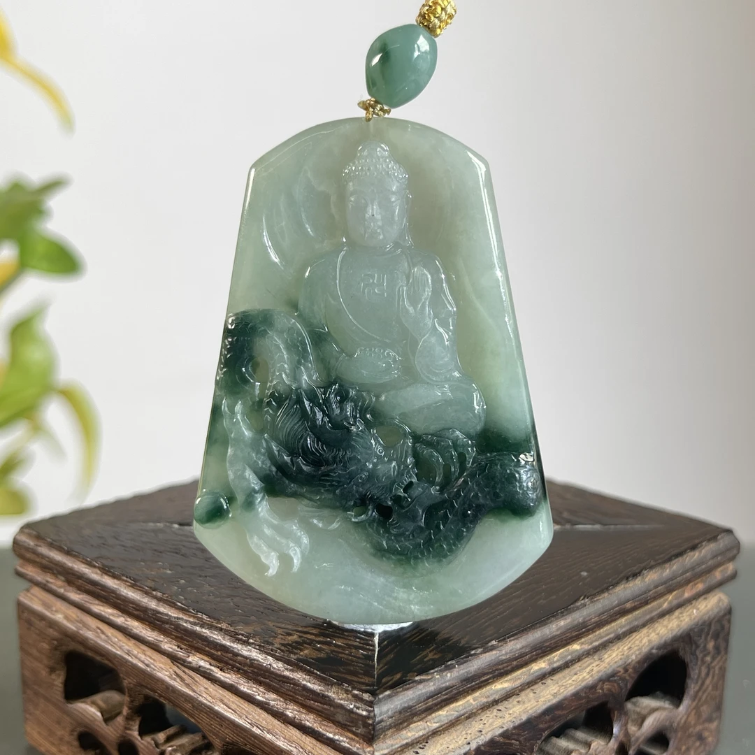 JCB28-132  天然缅甸A货翡翠  大日如来