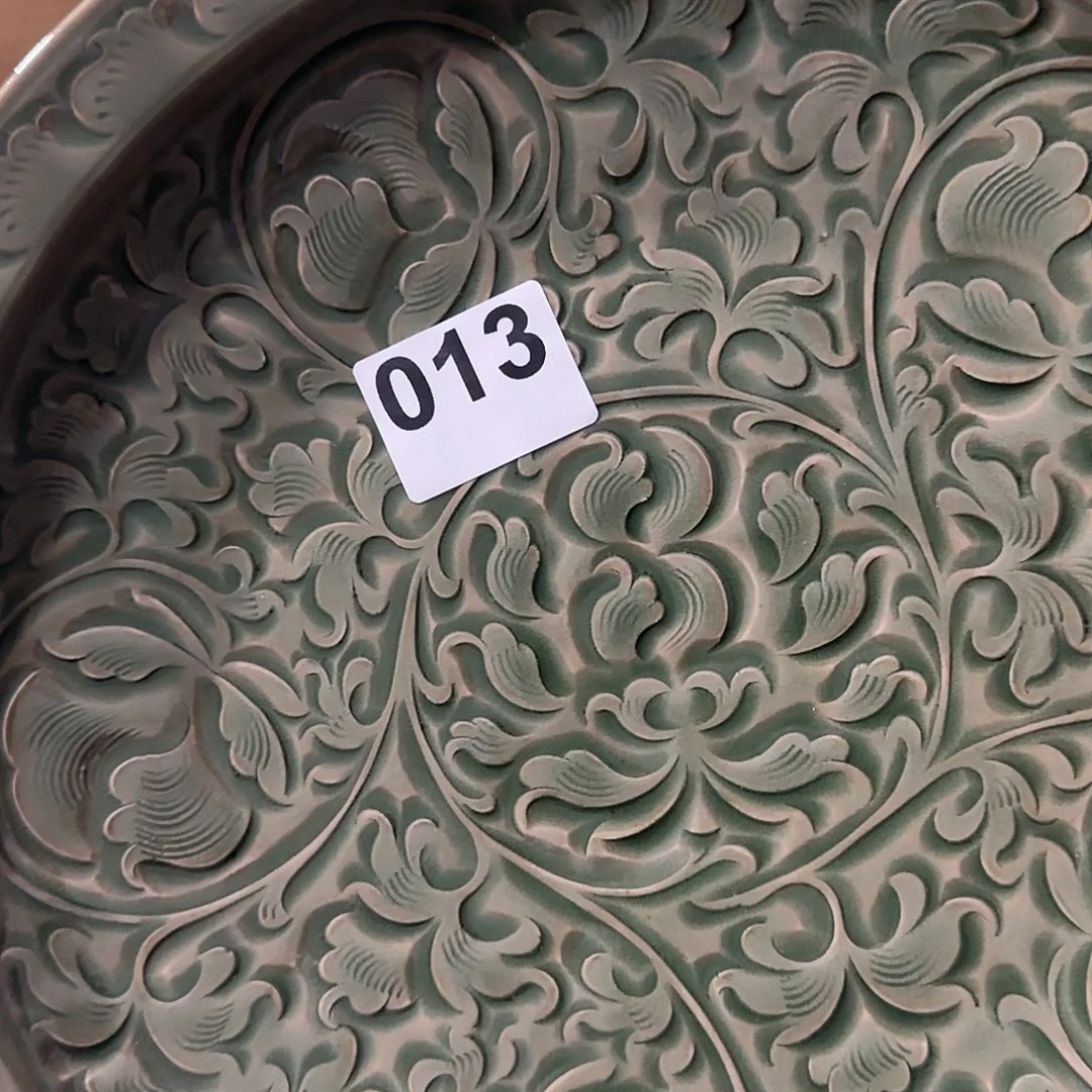 耀州窑手工盘子瑕疵不退换