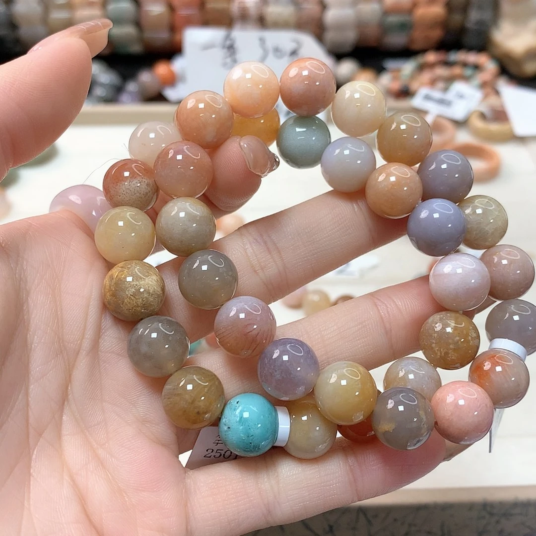 硅化珊瑚（珊瑚玉）手链未镶嵌平**福783