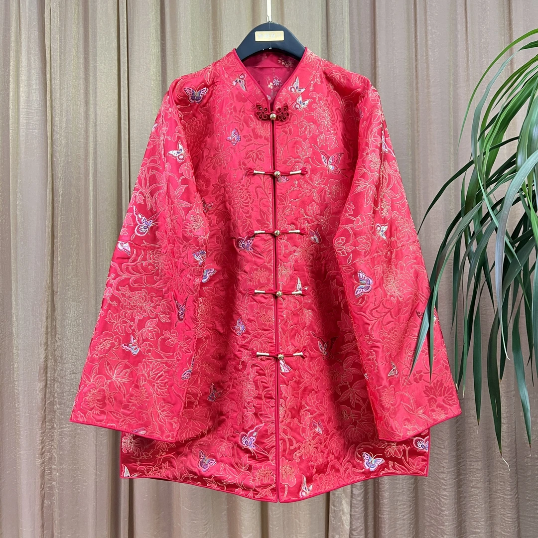 【以晴.高定】高端非遗云锦设计师女装新中式外套收藏款中国风网红