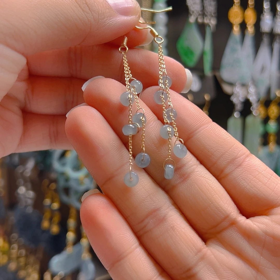 未镶嵌翡翠耳饰翡翠