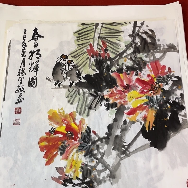 国画张圣敏先生纯手绘作品
