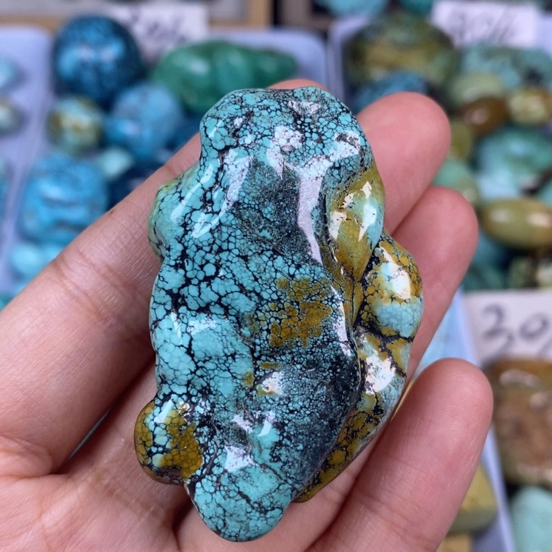 绿松石未镶嵌颈饰