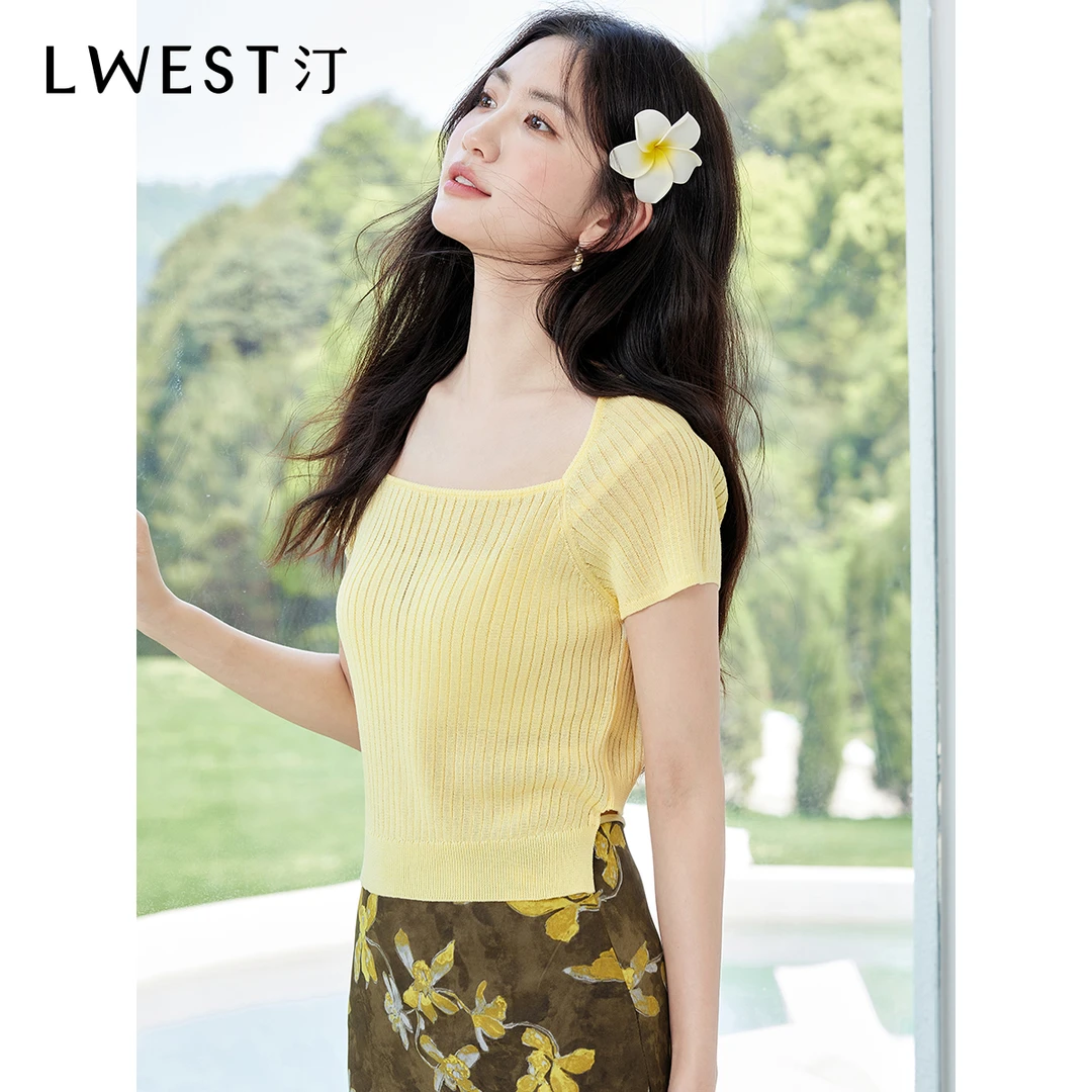 【备用链接】朗文斯汀时尚方领优雅气质针织衫DTMZ5204E12801