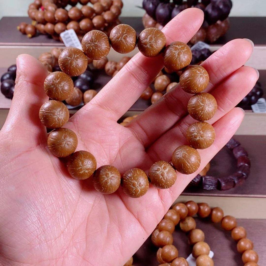 紫金鼠手串15黄皮纯圆