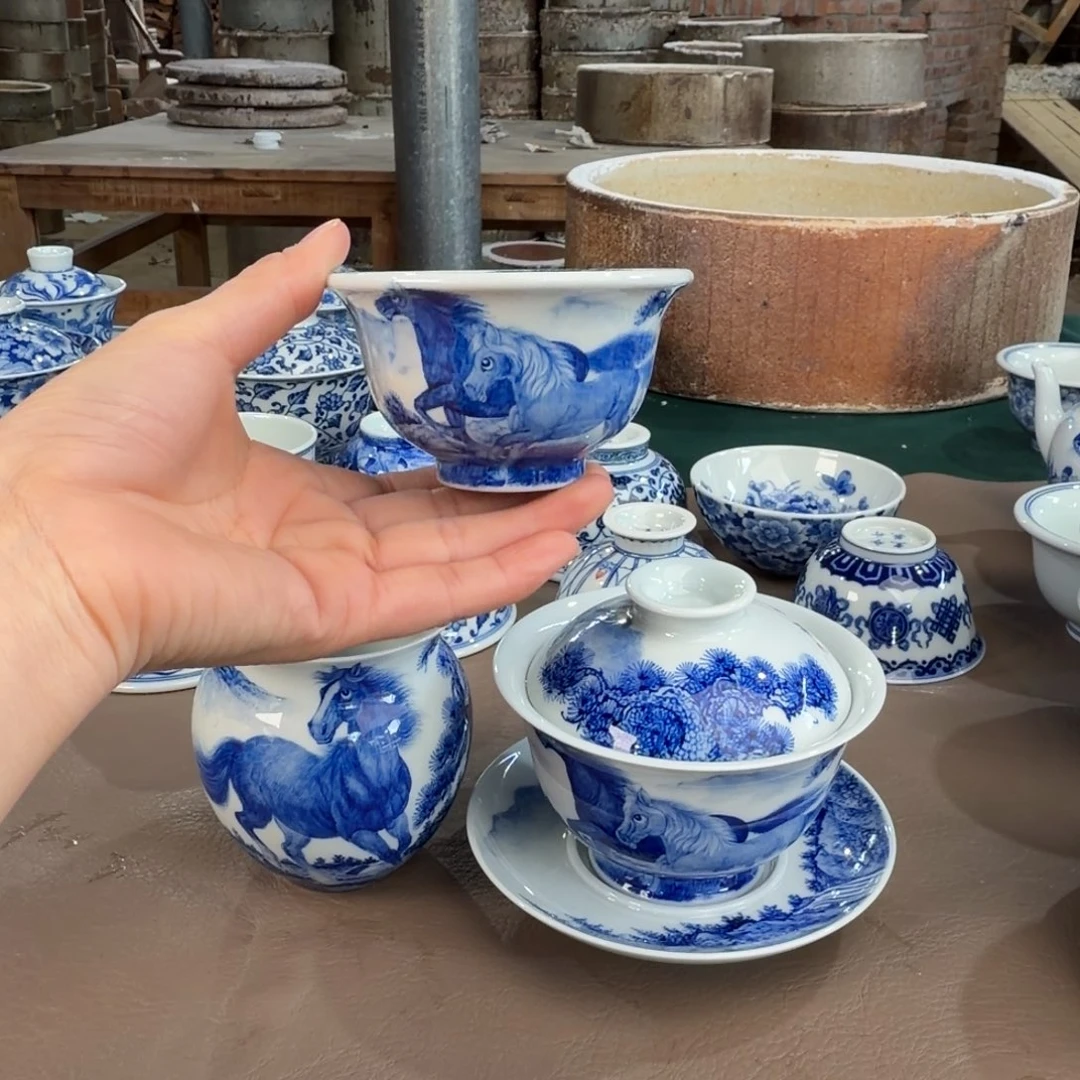 小***鱼景德镇陶瓷手工手绘