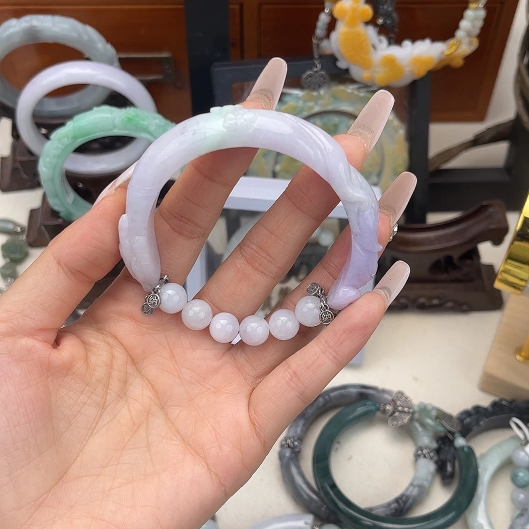 似***华翡翠未镶嵌手链手镯