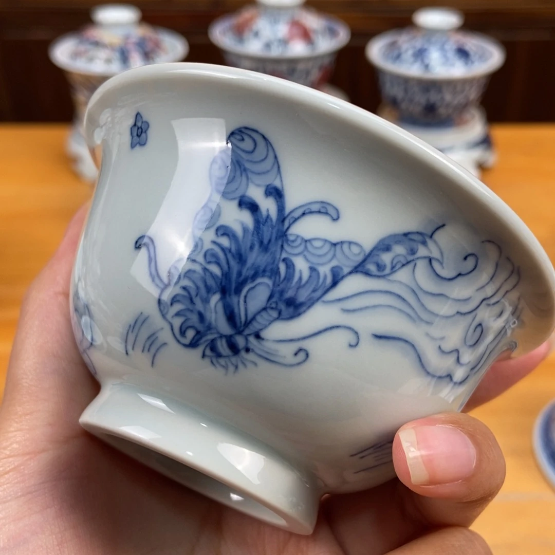 手绘现代茶具非古董