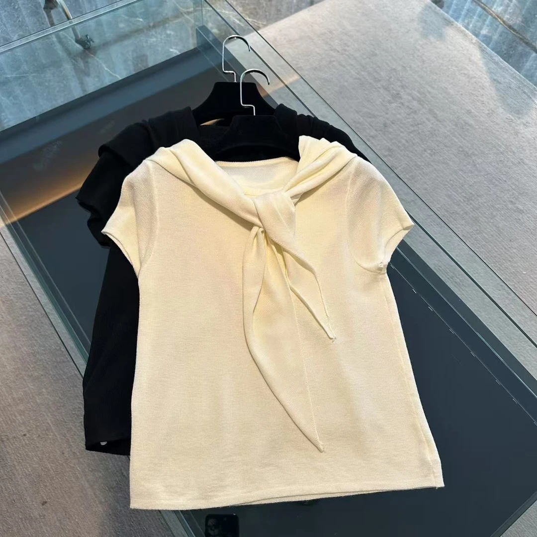 春夏新款高级外搭披肩针织两件套