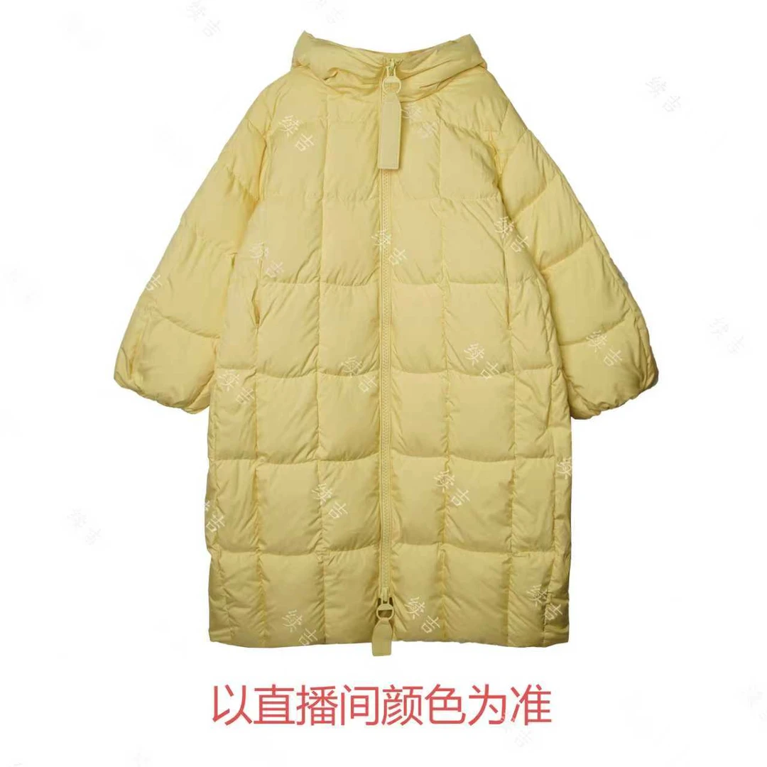 冬-续吉麻衣25-2693纯色百搭连帽休闲长袖保暖羽绒服