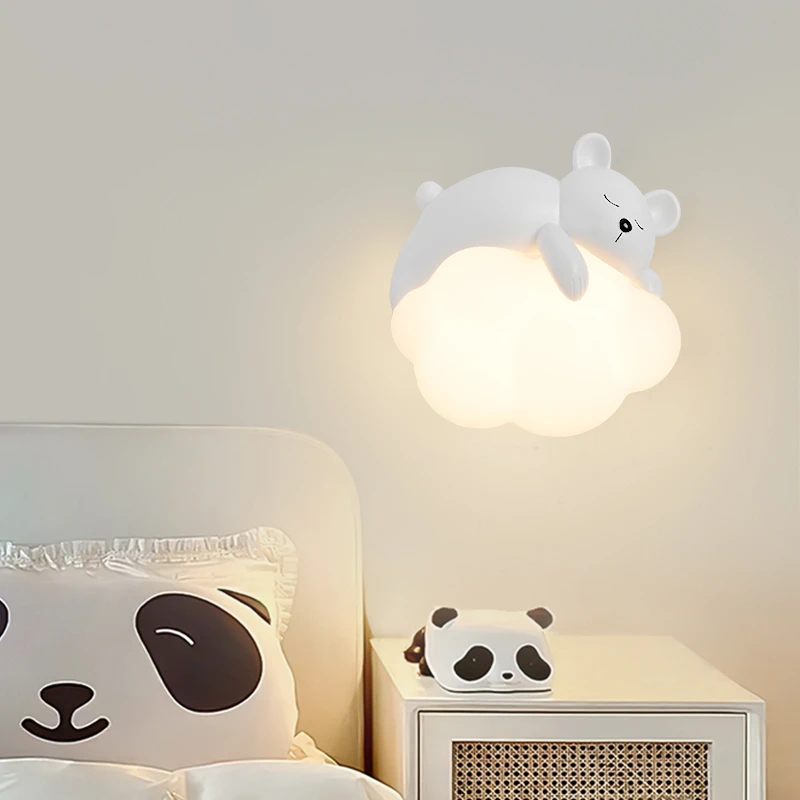 大观园儿童房壁灯卧室床头灯护眼小夜灯简约现代创意背景墙灯4138