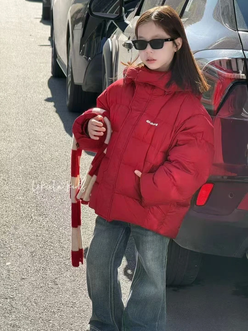 【豪宝贝】2024FW新品年款红色保暖羽绒服1709