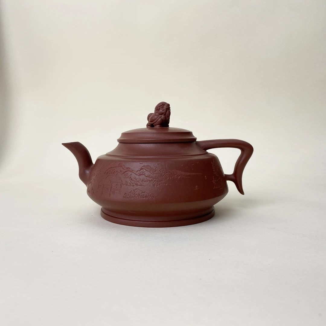 宜兴手工紫砂陶 （吴菊凤）茶壶GS3614-8