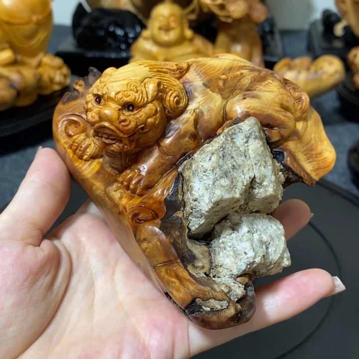 柏木崖柏瘤疤摆件