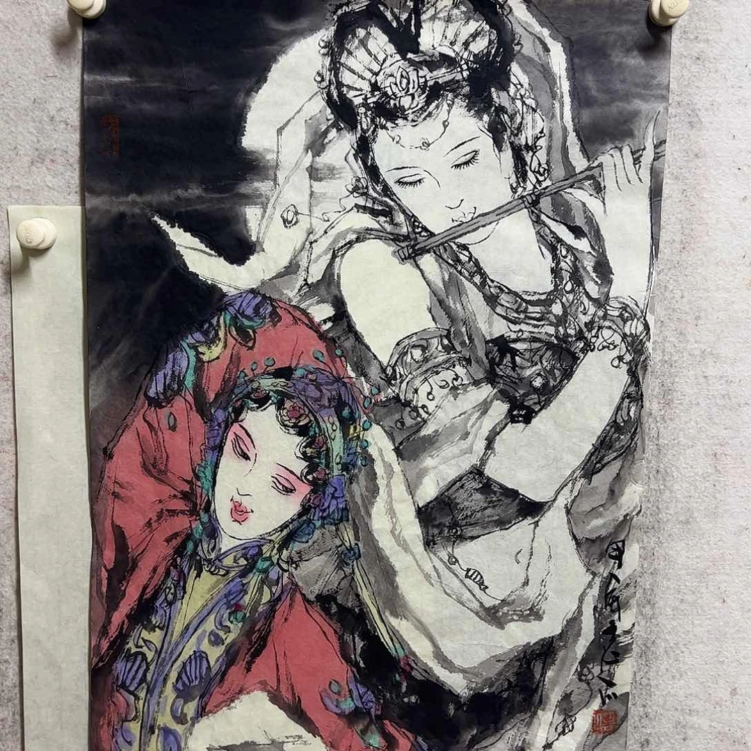 国画在一起了很久