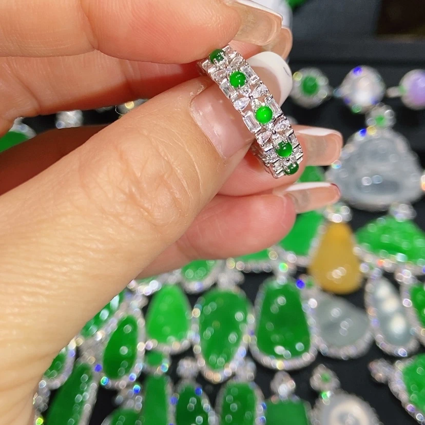 【闪购商品】翡翠戒指未镶嵌天然翡翠