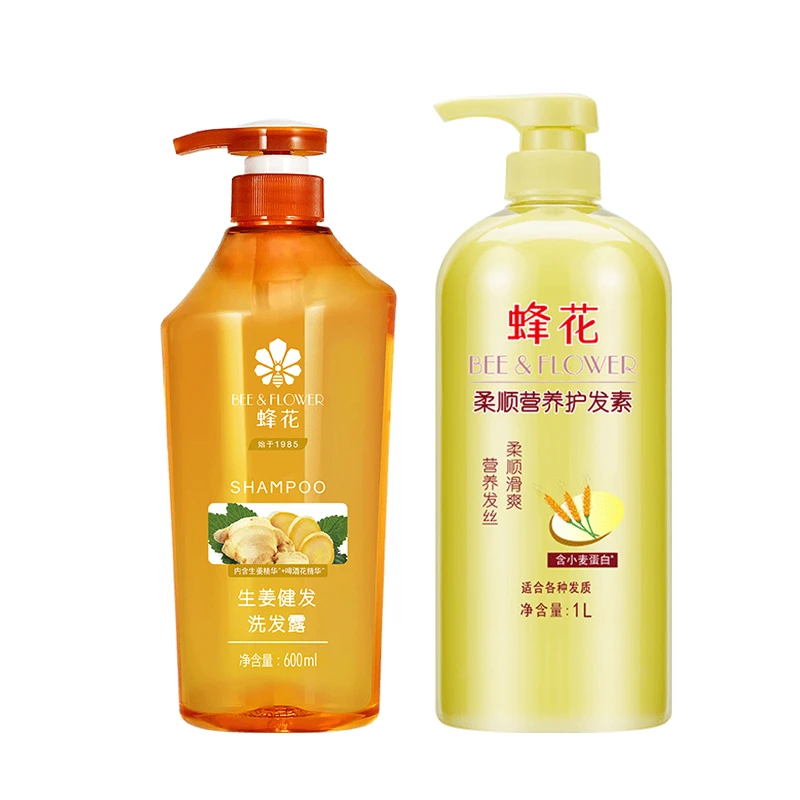 蜂花无硅油生姜健发露小麦蛋白护发素国货老品牌洗发水