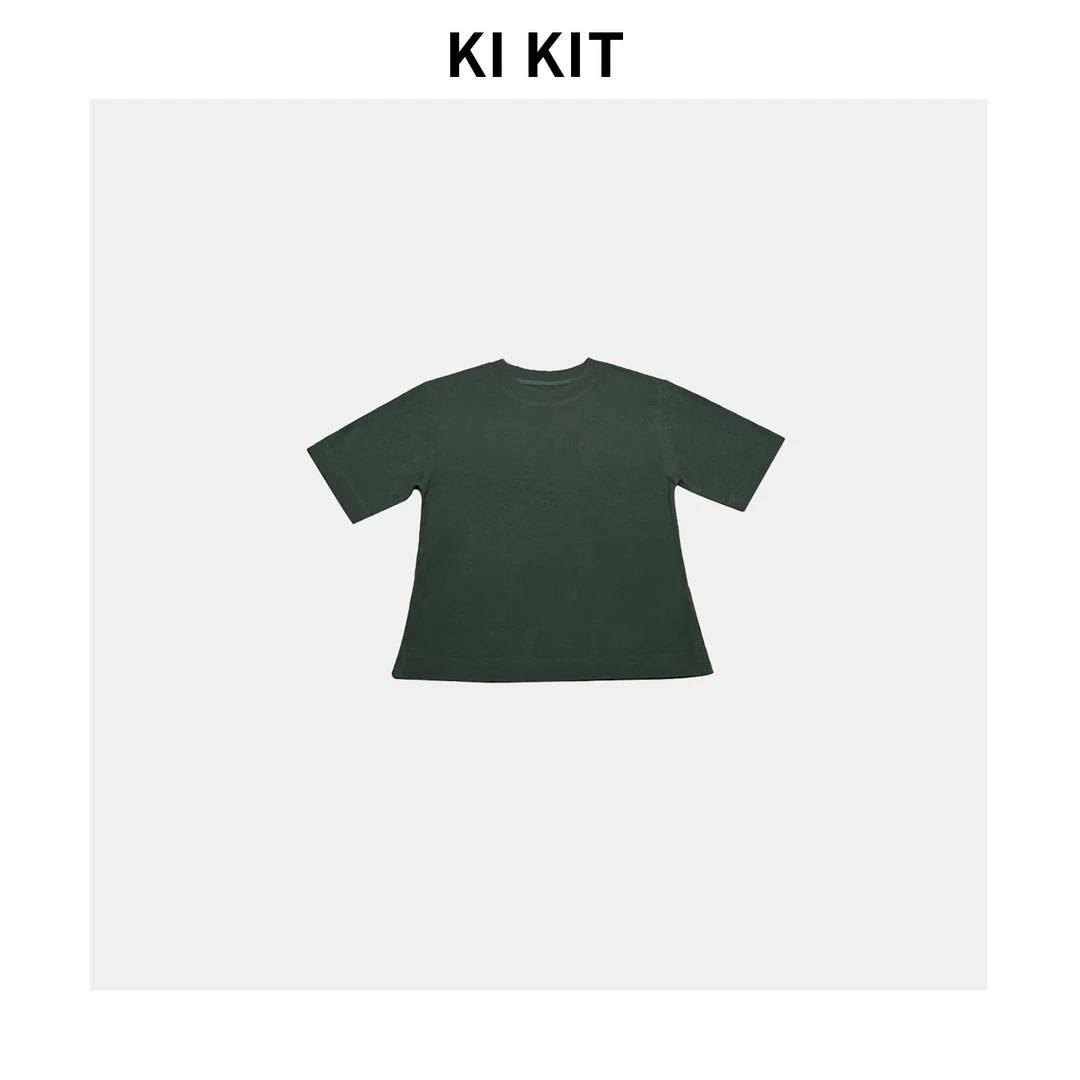 [KK] 混纺T 经典正肩简约百搭纯色棉麻混纺短袖T恤 YLM00873