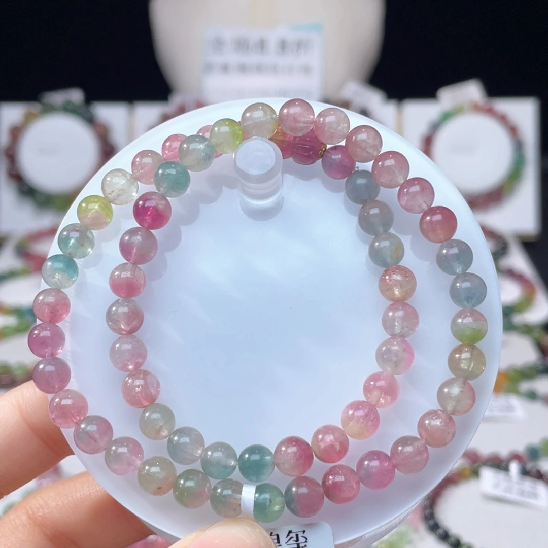 未镶嵌手串碧玺6.2mm±