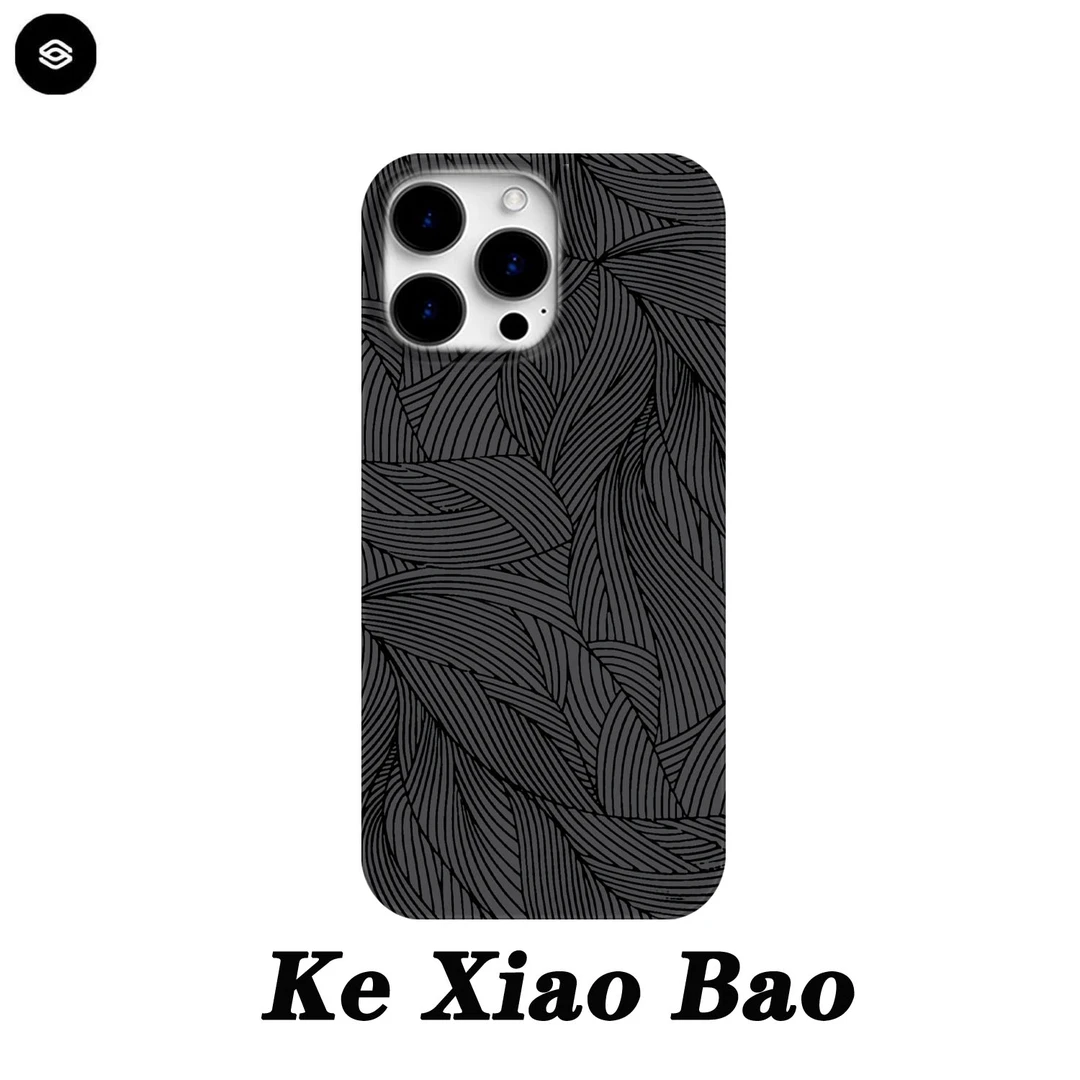 黑纹花适用苹果16promax手机壳15pro小众14pro简约13/12pro个性11