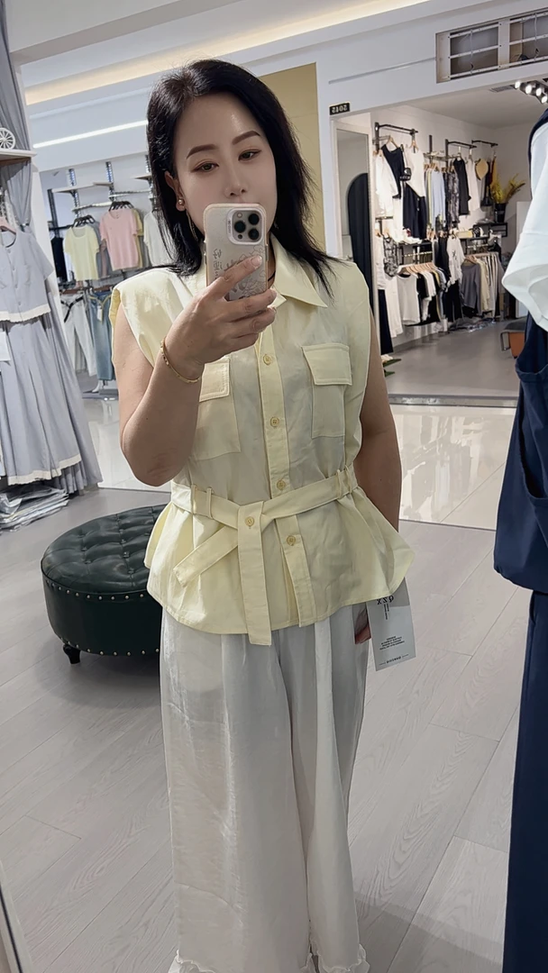 莲儿家.上衣法式小众设计风格短袖