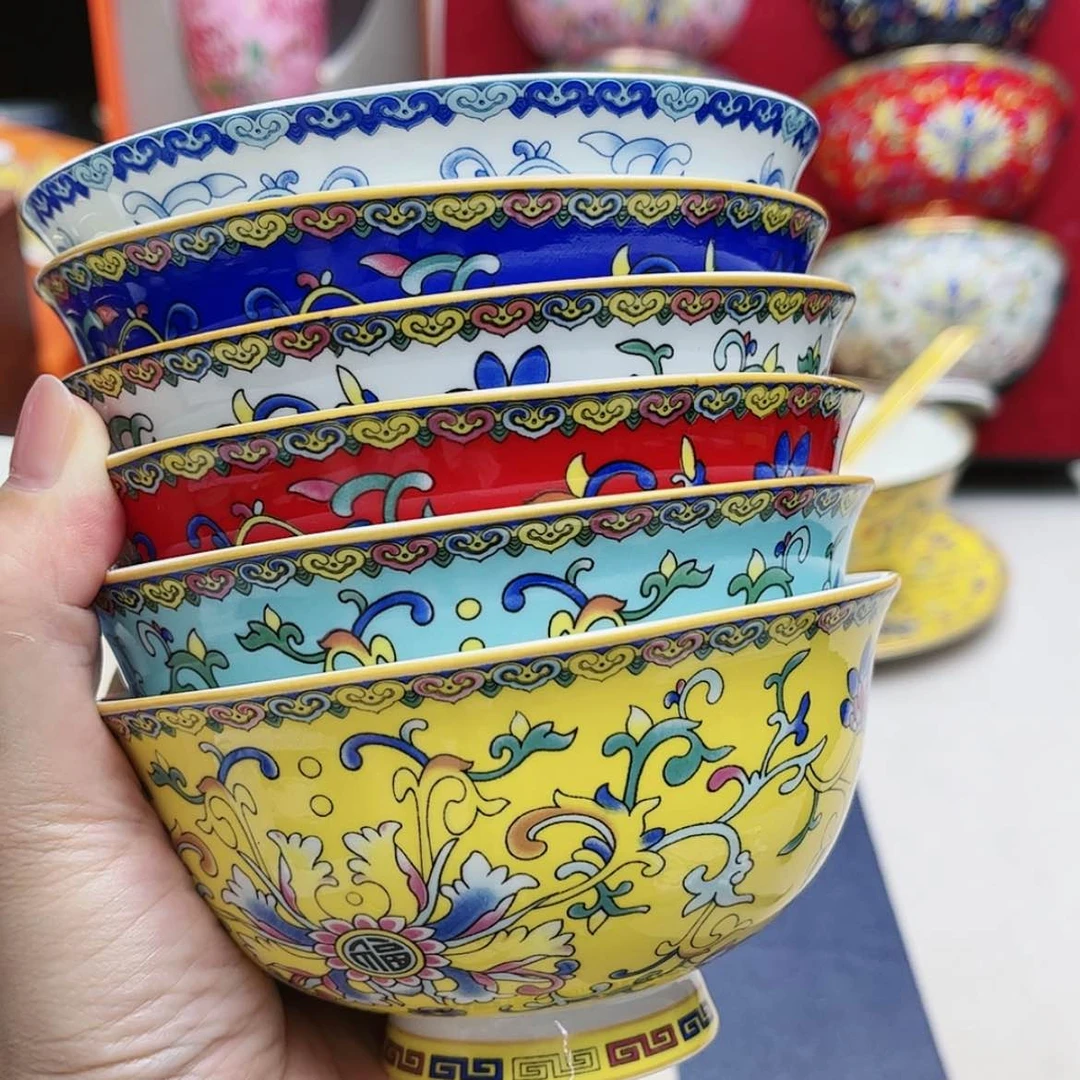 【闪购商品】珐琅4.5寸6个………………