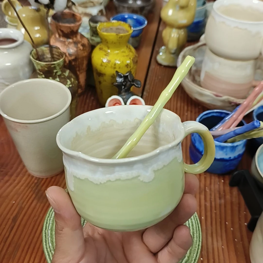 摆件景德镇高温窑变马克杯