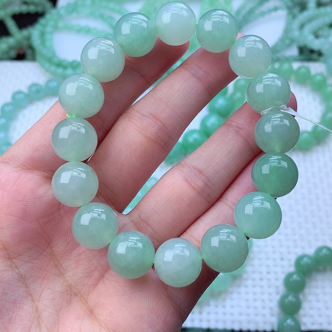 翡翠未镶嵌毛衣链卡13