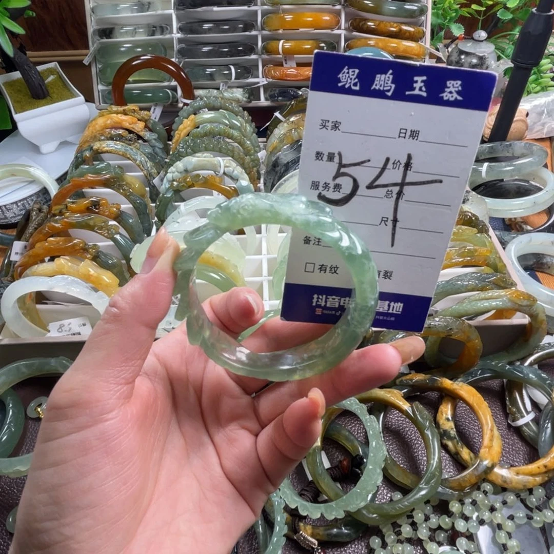 未镶嵌蛇纹石玉手镯