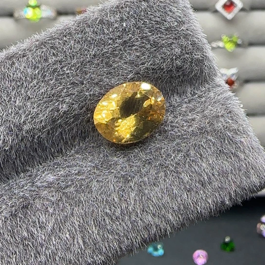 未镶嵌黄晶笔搁8×10mm