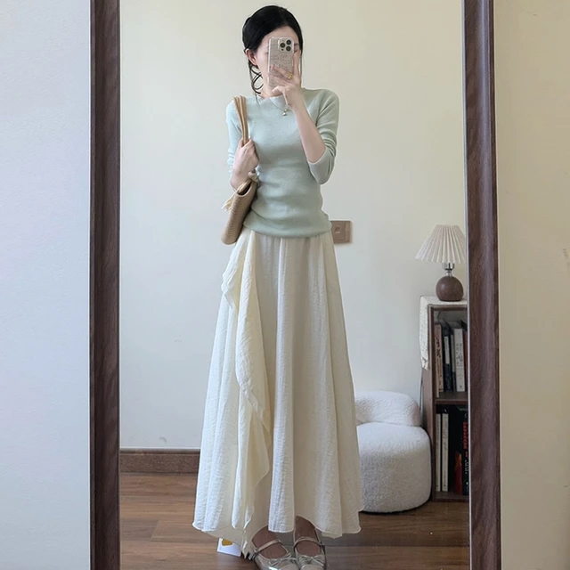 今年流行漂亮休闲风芭乐色穿搭连衣裙子女2025新款开春季韩系套装