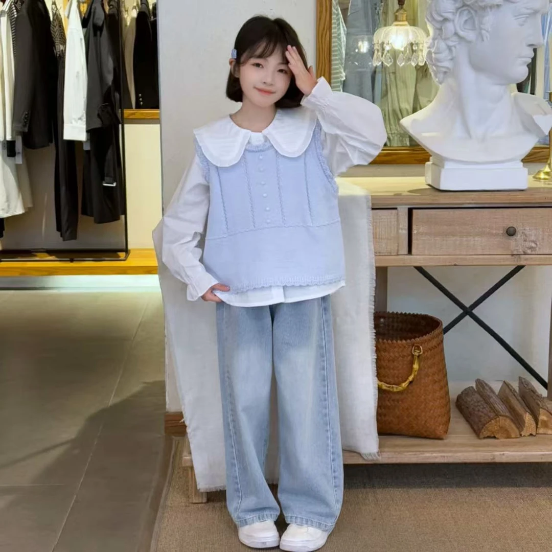 春款女童卫衣套装春秋2025新款中大童女孩时尚休闲秋装洋气韩版