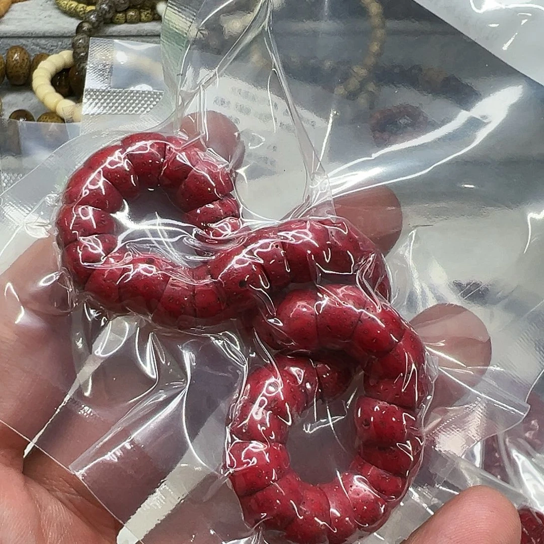 星月菩提手串14王者朱供星月菩提单圈大肠1.0