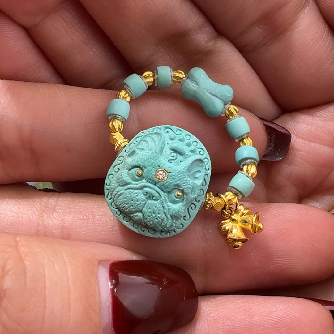 绿松石配件未镶嵌仙***叽配件