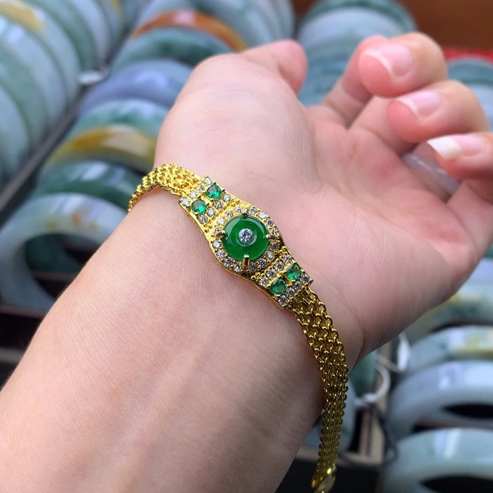 未镶嵌手链翡翠多样性