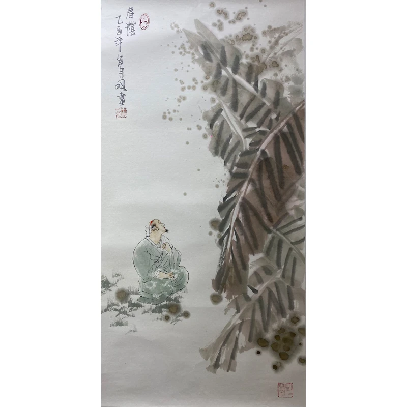 F09 当代《春荫》王明明  68x34   纸本镜片