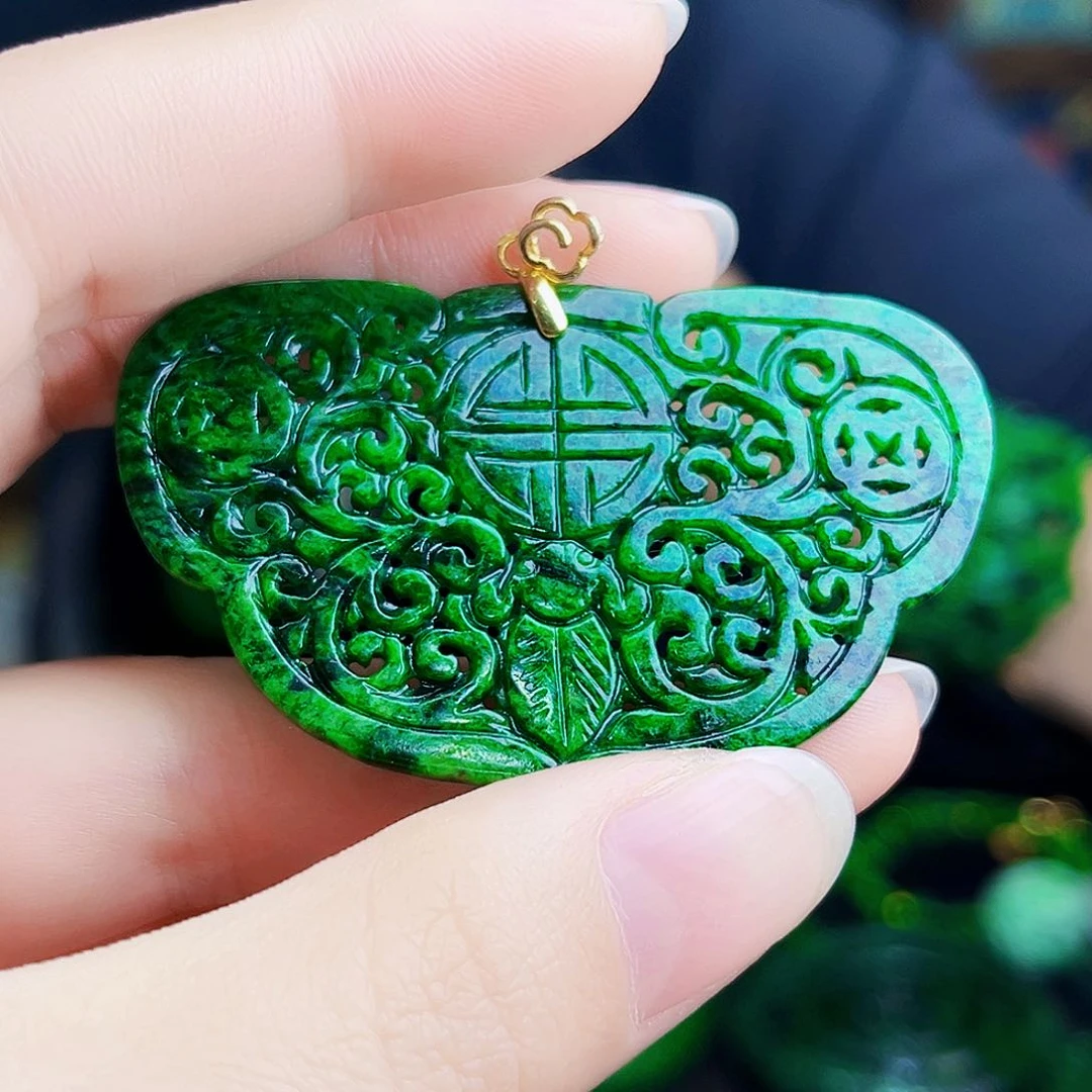 颈饰银S925镶嵌翡翠多样性