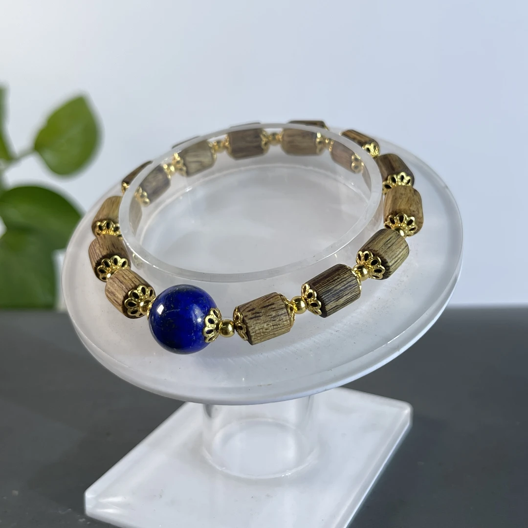 ZYCX-5397 海南沉香桶珠单圈8g 约：7*7mm*13颗