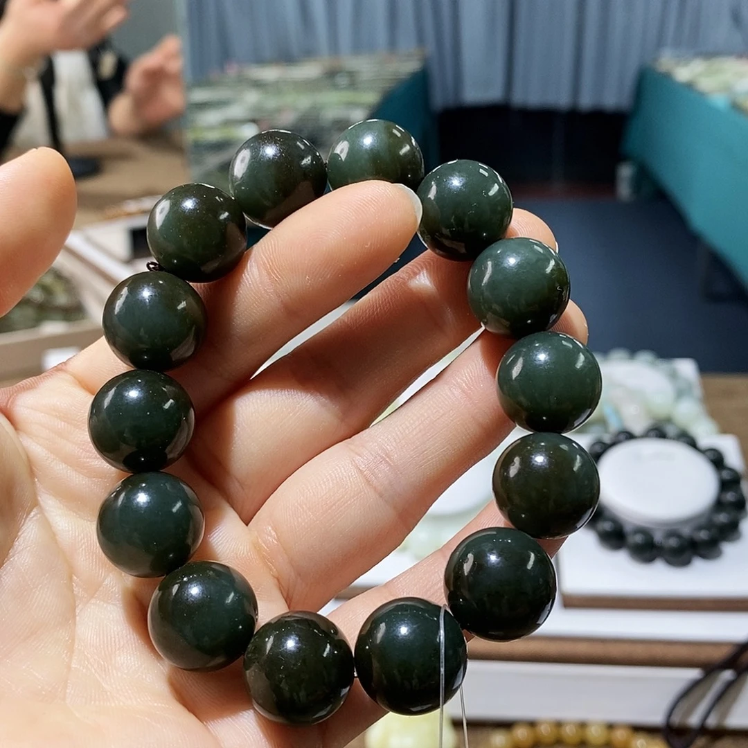 和田玉未镶嵌手链15